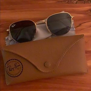 Brand new Ray Ban hexagonal flat lense glasses